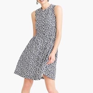 J. Crew Factory Black and White Sleeveless Sundress